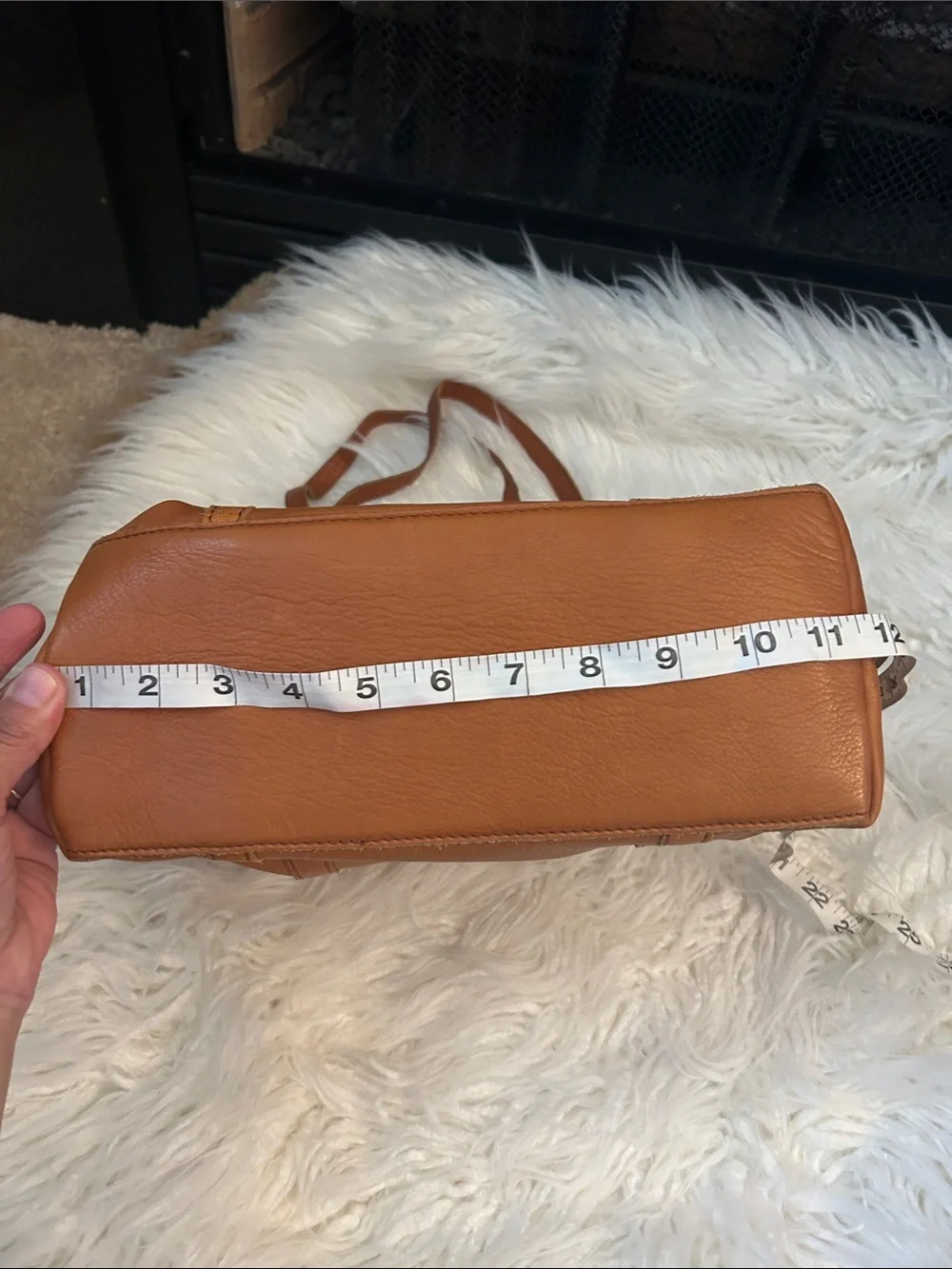Margot New York leather Tote Bag in Cognac Brown